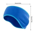 thumbnail image 2 of Wosthever Calentadores de orejas para exteriores, diademas para mantener el calor, protección cómoda para correr, esquiar, deporte, cubiertas para las Ciclismo Azul Wosthever OD020007-04B, 2 of 6