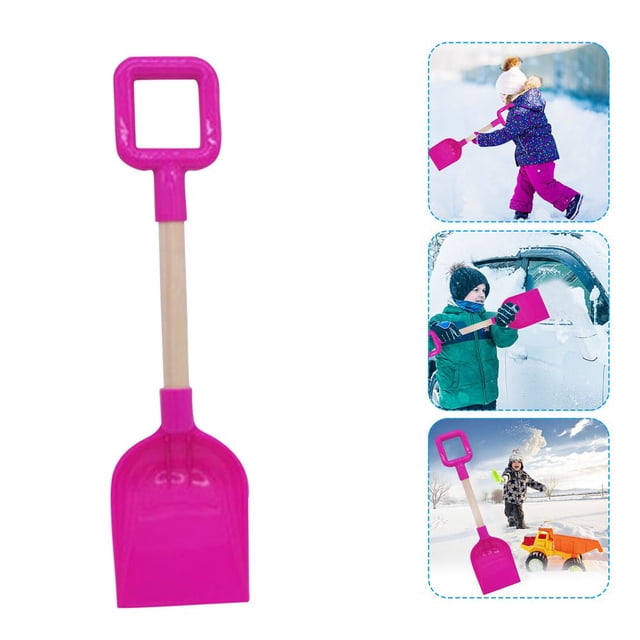 1PCS Children‘s Snow Shovel Children‘s Beach Shovel With Wooden Handle