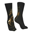 thumbnail image 7 of Fuzoiu Golden Dragon Tattoo Art Print Crew Socks,Casual Athletic Gym LightWeight Thin Socks,Casual Crew Socks for Men Woman,Calf Length Crew Socks, 7 of 7