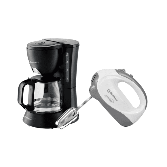 Combo Koblenz Cafetera 4 Tazas CKM204 y Batidora de Mano 5 velocidades BMKM150