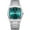 Vert Argenté, variante sur POEDAGAR Montre de Mode pour Homme à Quartz Vert en Acier Inoxydable Analogique Étanche Lumineuse avec Date