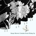 thumbnail image 6 of Pioneer Flower Floral Print Pattern Shower Curtain 36"x72" ,Bathroom Decorative Shower Curtains Set with 12 Hooks,Modern Waterproof Washable Shower Curtain, 6 of 6