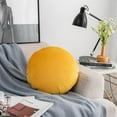 thumbnail image 2 of Solid Color Round Throw Pillow Sham, Round Pillow Covers for Home Decoration, Soft Warm Pillow Case (Grey), 2 of 7