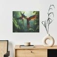 thumbnail image 6 of Lsque Flying Parrots In Jungle Print Wall Art – Decorative Picture for Living Room, Bedroom, and Office (Horizontal), 6 of 6
