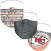Adult Fanatics Branded Kansas City Chiefs Face Covering 3-Pack