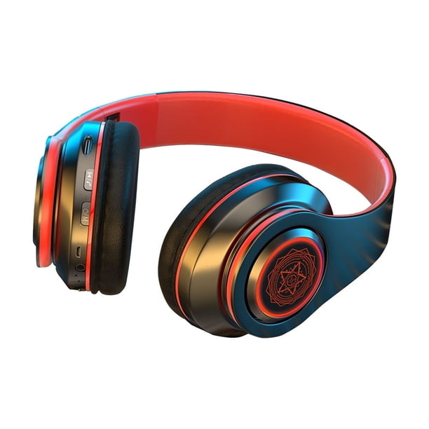 Pisexur Electrónica para Hombres Auriculares Bluetooth Auriculares Inalámbricos Supraaurales con Luz LED Sonido Estéreo HiFi y Batería de Larga Duración Auriculares Plegables Electrónica para Niños,