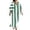 *1-Mint Green, variant on Women's Striped Kaftan Maxi Dress,Ladies V-Neck Batwing Sleeve Caftan Cover Up,Loose Fit Casual Beach Dress For Women,Light Blue,S-3XL