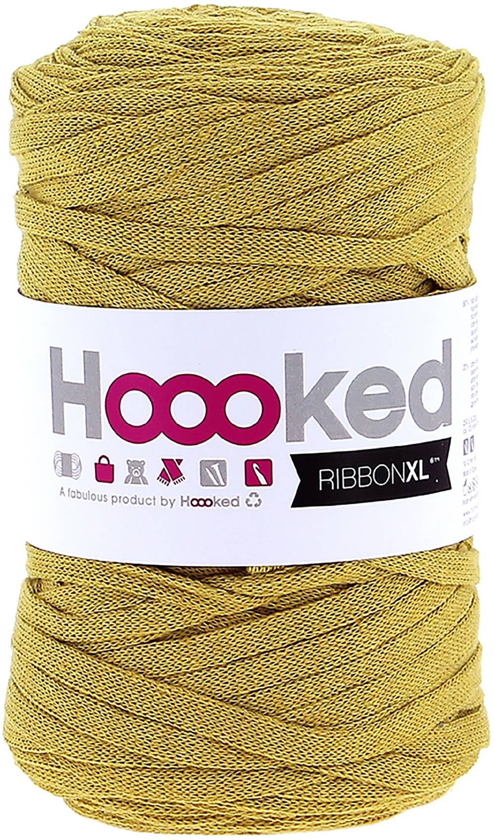 planer afspejle gæld Hoooked Ribbon XL Yarn-Spicy Ocre - Walmart.com