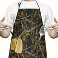 thumbnail image 2 of Vine Camo Tree Trunk Pattern Apron-Garden Aprons for Women with Pockets-Cotton Linen Waterproof Kitchen Cooking Gardening Aprons Adjustable for Kitchen,Cooking,BBQ and Salon 33x27 Inch, 2 of 7