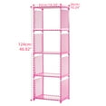thumbnail image 5 of Bookshelf 5 Tier Portable Bookcase 4 Cube Storage Shelves Adjustable Storage Organizer Kid BookShelf for Home Office Bedroom Study, 5 of 8