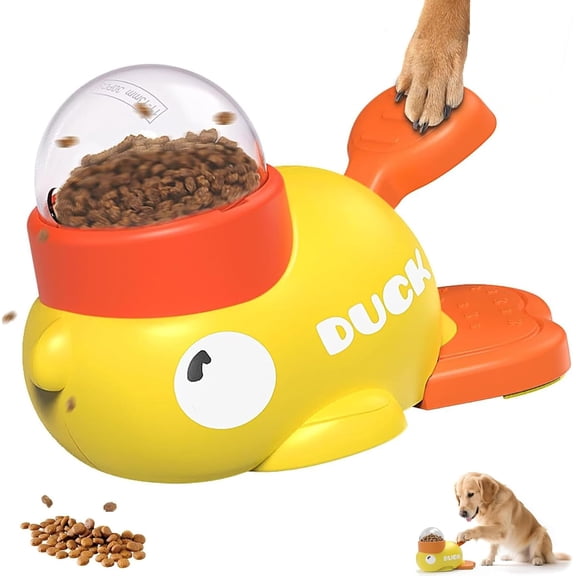 Dog puzzle feeder toy, a 2-in-1 duck-shaped slow feeder, suitable for small and medium-sized dogs, cats, and other pets. It helps with intellectual development and reduces bloating and gulping.