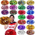 thumbnail image 4 of 1 Pcs Concert Fancy Competition Flower Double hole handle Cheerleading Cheering Ball Club Sport Supplies Cheerleader Pom Poms Dance Party Decorator GOLD, 4 of 9