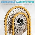 thumbnail image 7 of 8/9/10/11/12 Speed Bike/Bicycle Chain BUCKLOS BC-L/EL/SL for SHIMANO/SRAM/KMC Steel Gold/Silver 116/126 Link with Quick Link fit MTB/Mountain/Road Bike/BMX 1/2 x 3/32 1/2 x 11/128 Inch Universal, 7 of 7