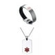 thumbnail image 1 of Pulsera de identificación médica Hugo Acero Inoxidable 316L para Mujeres y Hombres, 1 of 10