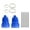 Blue, variant on Universally Inner Outer CV Axles Boot Set Silicone Easy Installation For Car Truck Front Wheel Drive Systems