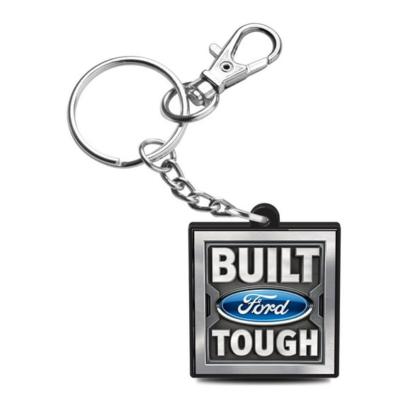 Ford Built-Ford-Tough Laser Engraved UV Full-Color Acrylic Charm Key Chain