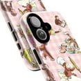 thumbnail image 2 of Curious Monkey Baking & Reading Pattern iPhone Case, Protective Phone Cover for iPhone 16 15 14 13 12 11 Pro Max Mini, 2 of 6