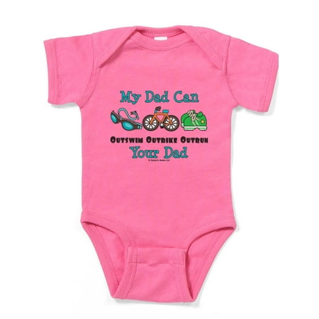 

CafePress - Dad Triathlete Triathlon Infant Bodysuit - Cute Infant Bodysuit Baby Romper