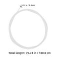 thumbnail image 2 of OULII Nylon Basketball Hoop Rope White Threading Net Accessory 4Pcs, 2 of 8