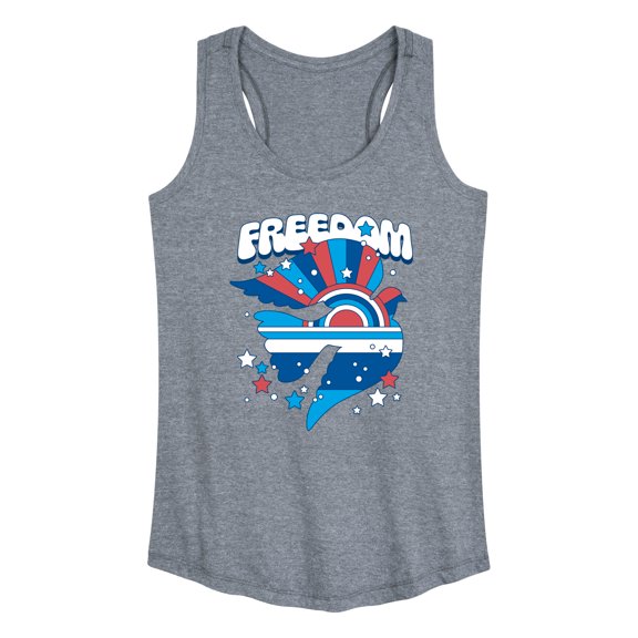 Instant Message - Freedom Dove - Women's Racerback Tank Top