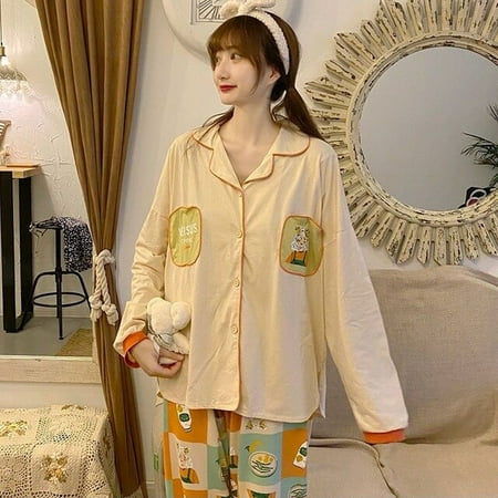 

CoCopeaunt Japan Retro Pajama Sets Women Autumn Sailor Collar Ruffles Chic Black Tender New Arrival Lounge Nightwear Loose Cozy Long Sleeve
