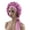 Lavender, variant on Large Satin Silk Hair Bonnet with Tie Band Adjustable Hair Wrap, Black
