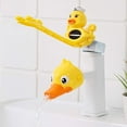 thumbnail image 3 of Extensión de grifo para niños, 2 piezas de extensión de grifo para niños y extensión de interruptor de grifo, forma de pato, ajustable, más conveniente para el lavado de manos de niños pequeños, 3 of 5