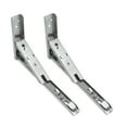 thumbnail image 3 of 2pcs Stainless Steel Triangle Bracket Spring Wall Shelf Support Bracket Foldable Bracket Wall Corner Brace Shelf, 3 of 8