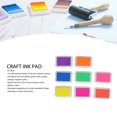 thumbnail image 3 of Finger Ink Pads, Craft Ink Pad 8 Color Safe DIY Multipurpose Washable  for Wood Fabric for Scrapbooking, 3 of 8
