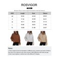 thumbnail image 7 of Rosvigor Sweatshirt for Women Half Zip Cropped Pullover Fleece Hoodies Fall Winter Tops Thumb Hole, 7 of 7