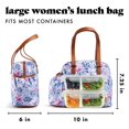 thumbnail image 3 of Bolsa Térmica para Almuerzo Fit & Fresh 25x18x15 cm, a Prueba de Fugas, Lila, 3 of 5