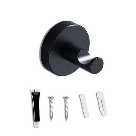 

Elenxs Bathroom Hook Stainless Hanger Wall-mounted Smooth Hooks Decoration Punch-free Household Rack Accessories