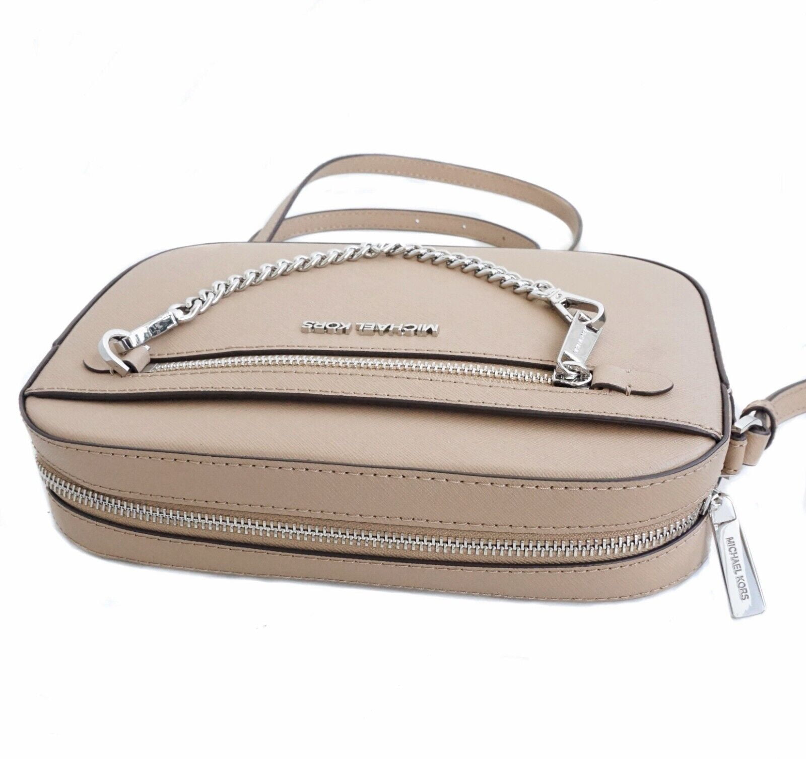 Michael Kors Jet Set Saffiano Leather Crossbody Bag with Case for Appl –  shopmixusa