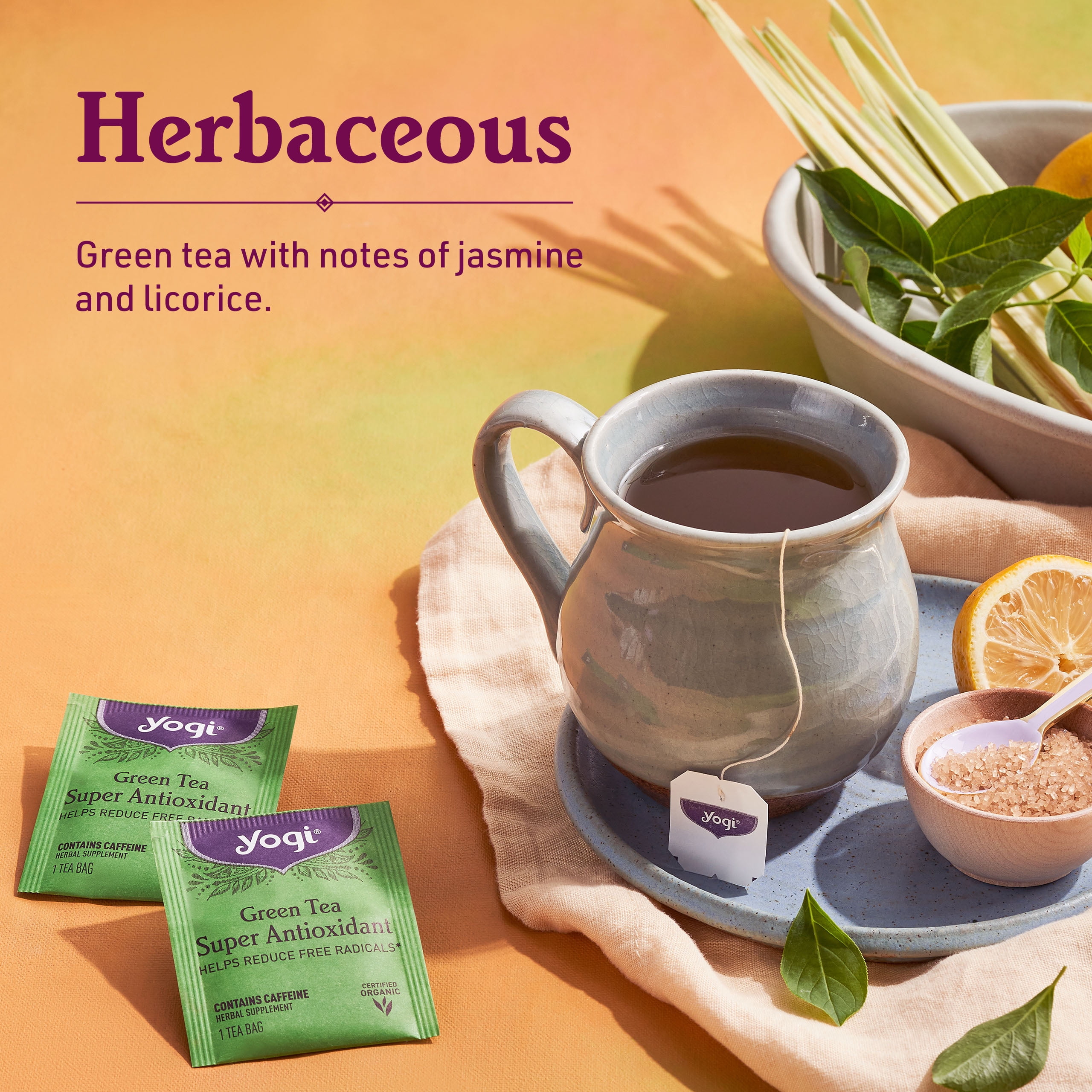 Yogi Green Tea Super Antioxidant, 4 Boxes of 16 Tea Bags - Walmart.com