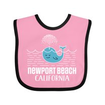 Inktastic Newport Beach California Whale Watching Boys or Girls Baby Bib