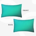 thumbnail image 2 of Yiaed Turquoise Light Blue Print Brushed Microfiber Envelope Pillowcases, Standard,Envelope Closure Pillow Cases(Without Pillow Core)-20"x30", 2 of 6