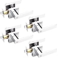 thumbnail image 1 of Polished Chrome Door Handles Interior Square Privacy Door Levers Door Handles Interior Door Lock for Bedroom and Bathroom Reversible for Right/Left Side Doors, 1 of 7