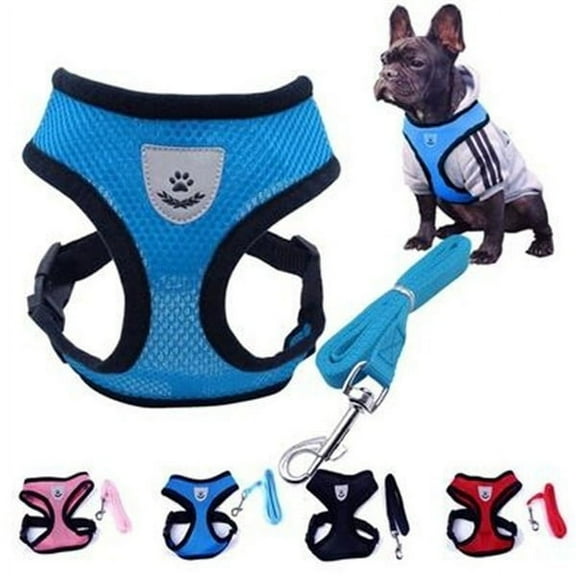 Pets Puppy Dog Soft Mesh Walking Chest Collar Strap Durable Outdoor Vest