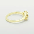 thumbnail image 6 of LBG British Made 18k Yellow Gold Cubic Zirconia Womens Promise Ring - 33 size options - Size 10.75, 6 of 7