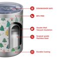 thumbnail image 4 of 12oz Tumblers Gray Christmas Tree Pattern Vacuum Insulated Stainless Steel Travel Tumbler Cups Mug with Lid and Straw for Beer,Coffee,Beverages with Cleaning Brush for Cold & Hot Drinks, 4 of 5