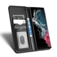 thumbnail image 6 of SaniMore for Samsung Galaxy S22 Ultra 6.8" Magnetic Flip Wallet Case, Soft TPU Internal Case with Card Slot & Multi-Angle Kickstand Shockproof Protective Case for Men Ladies, Black, 6 of 7