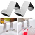 thumbnail image 4 of 2 uds gancho de puerta de acero inoxidable gabinete de cocina ropa Pothook Hanger Holders, 4 of 6