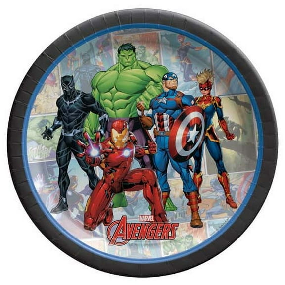 Marvel Avengers Powers Unite 7" Round Plates