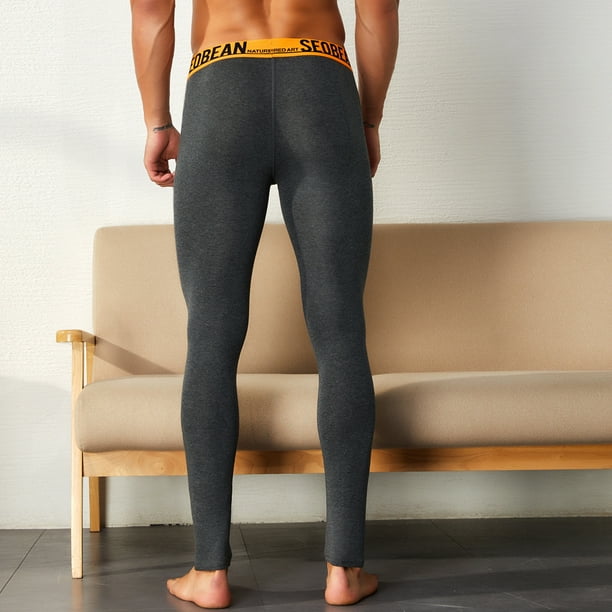 Sous-vêtements Longs Homme - Legging En Coton/élasthanne - Patchwork Coloré - Respirant Et Chaud - Pour Le Sport Ou Tous Les Jours