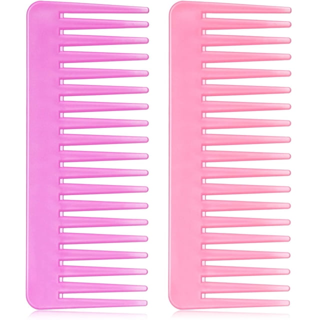 Large Hair Detangling Comb Wide Tooth Comb for Curly Hair Wet Dry Hair, No Handle Detangler Comb Styling Shampoo Comb