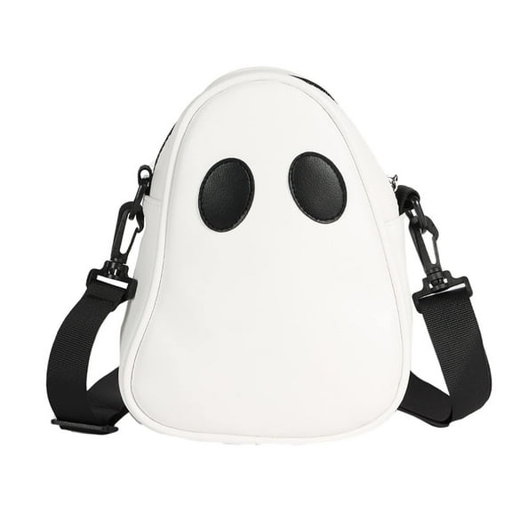 WMGHA Halloween Purse Ghost Crossbody Bag for Women Men Novelty Ghost Purse Shoulder Satchel Bag Funny Halloween Accessories, Halloween Themed Bookbag, Lightweight