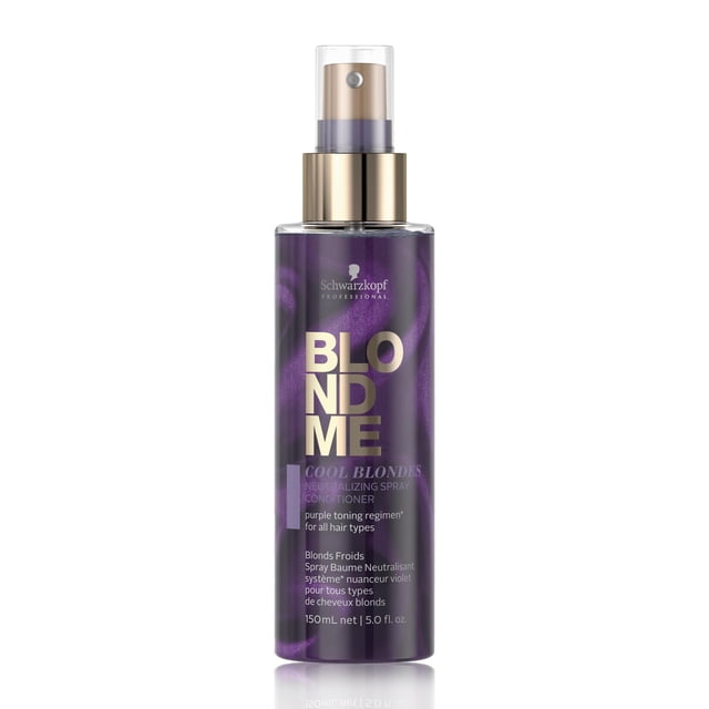 BLOND ME - Cool Blondes Spray Acondicionador Neutralizante 150 ml, para Cabellos Fríos, con Complejo Velvet Flower Protein, Elimina Calidez y Aporta Brillo Luminoso, Desenreda el Cabello e