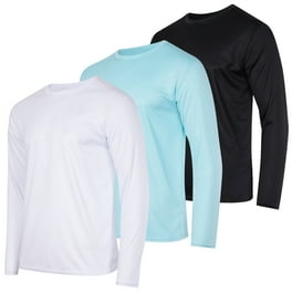 DARESAY Men s Dri Fit Long Sleeve T Shirts 4 Pack Breathable Active Performance Quick Dry Tees Up to 3XL Walmart