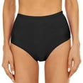 thumbnail image 3 of THDHVS Bikini Bottoms,Swim Shorts Women,Solid Color Swim Shorts StretchComfortable for Beach or Swimming Black, 3 of 6