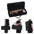 thumbnail image 5 of Eb Alto Saxophone Sax Brass Lacquered Gold 802 Key Type Woodwind Instrument with Padded Carry Case Gloves Cleaning Cloth Brush Sax Straps Reeds, 5 of 5